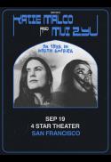 Poster for LIVE MUSIC: Katie Malco & mui zyu